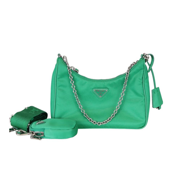 Mint Green Prada Re-edition 2005 Re-nylon Bag