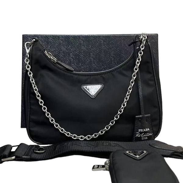 Black prada nylon bag best sale