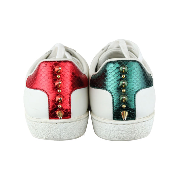 Gucci ace studded leather sneaker deals