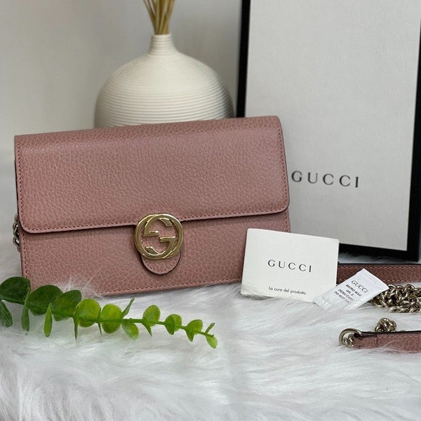 Gucci interlocking g chain wallet online