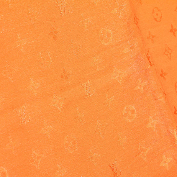 Châle monogram silk neckerchief Louis Vuitton Orange in Silk