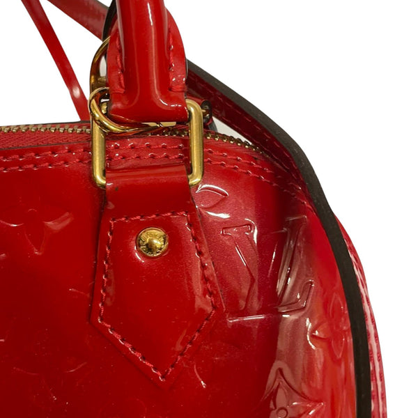 Louis Vuitton Alma BB vernis red Leather ref.192483 - Joli Closet