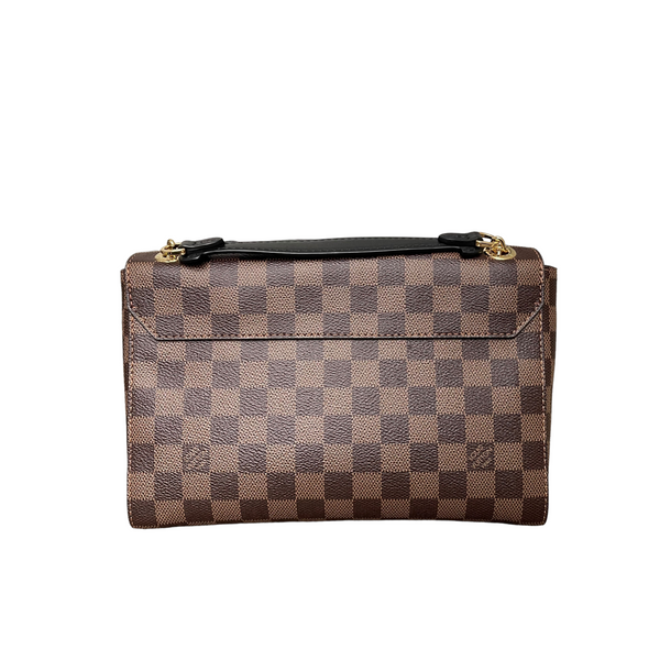 Louis Vuitton Damier Ebene Canvas Python Vavin PM Shoulder Handbag