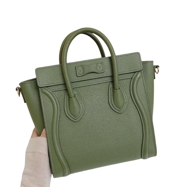 Fashion celine nano luggage green