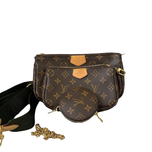 Louis Vuitton Monogram Multi Pochette Accessoires Brown Leather