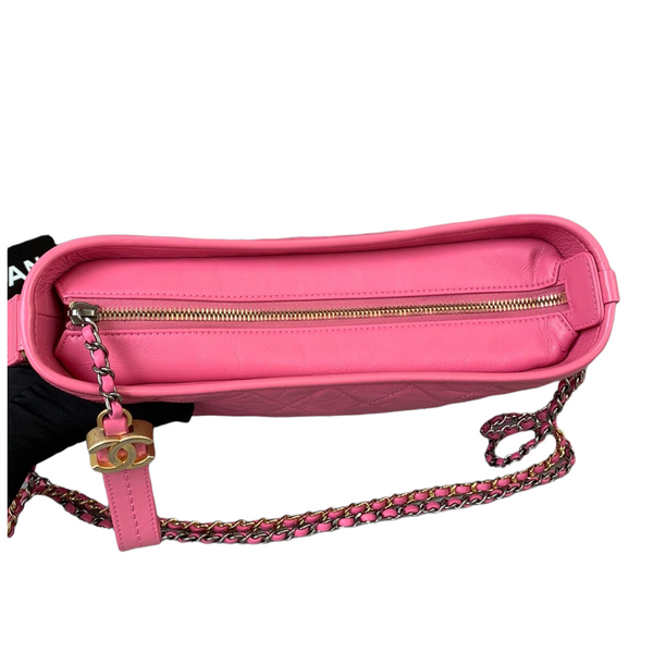 Gabrielle Hobo Calfskin Medium Pink – Bag Religion