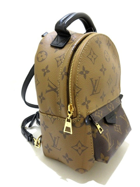 LOUIS VUITTON Palm Springs Mini Monogram Reverse Canvas Backpack Bag B