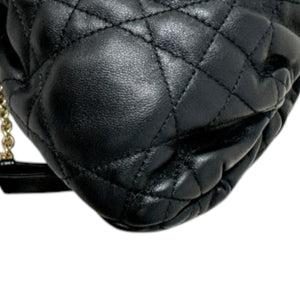 Ammi Small Lambskin Supple Macrocannage Black GHW