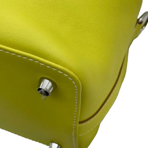 Hermes Toolbox Bag Swift Leather Palladium Hardware In Green