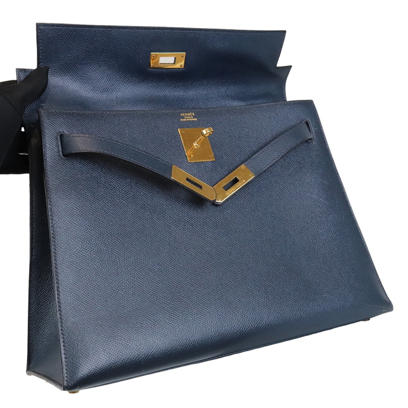 HERMES KELLY AD PM TAURILLON CLEMENCE BLUE NUIT