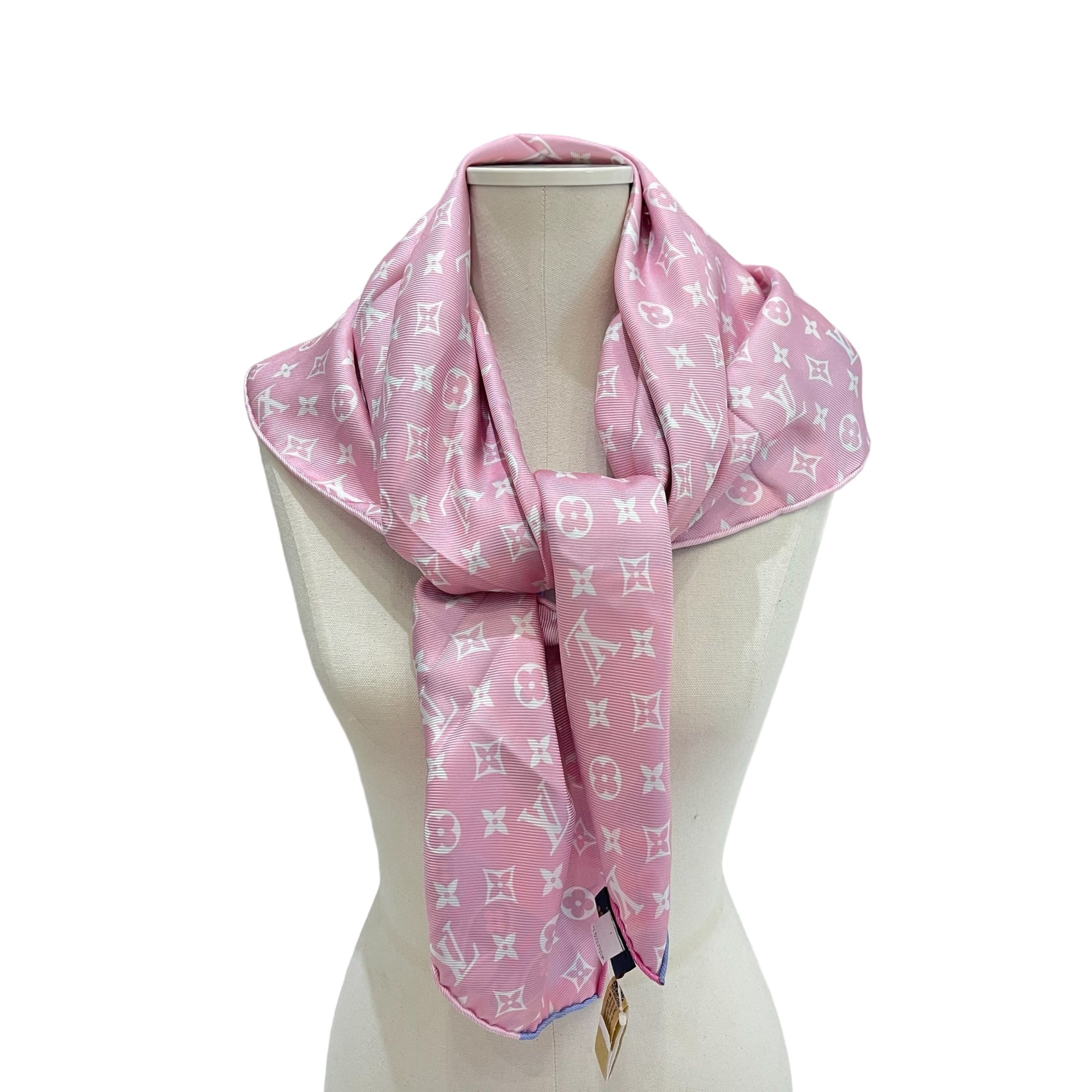 Silk scarf Louis Vuitton Pink in Silk - 35305428