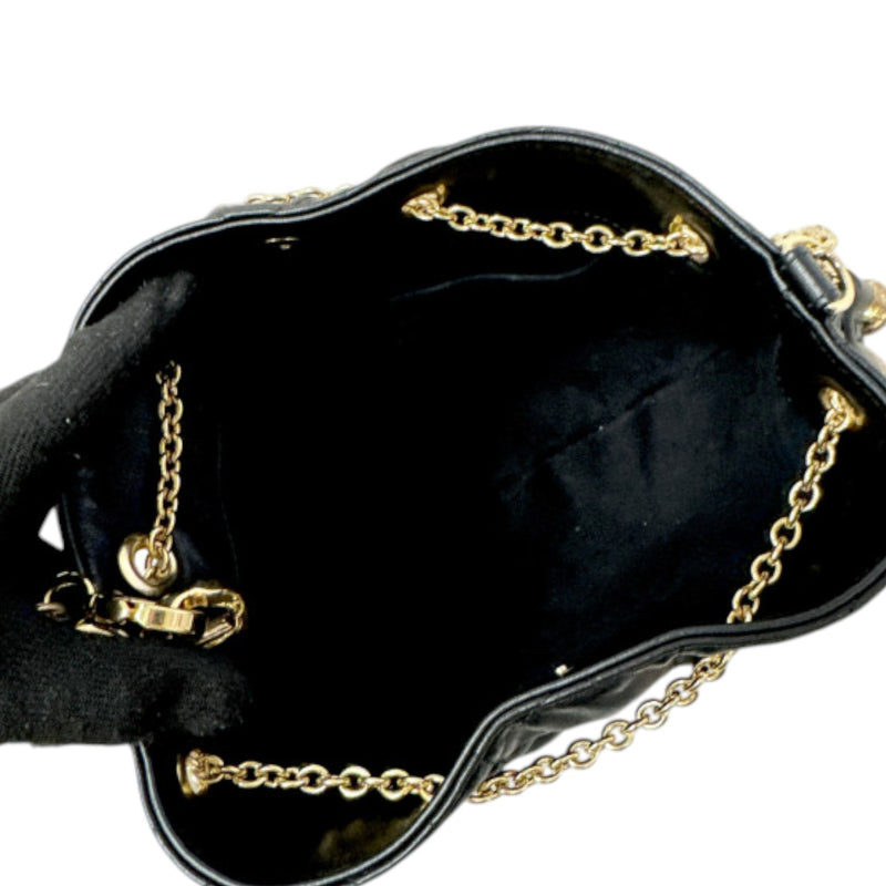 Ammi Small Lambskin Supple Macrocannage Black GHW