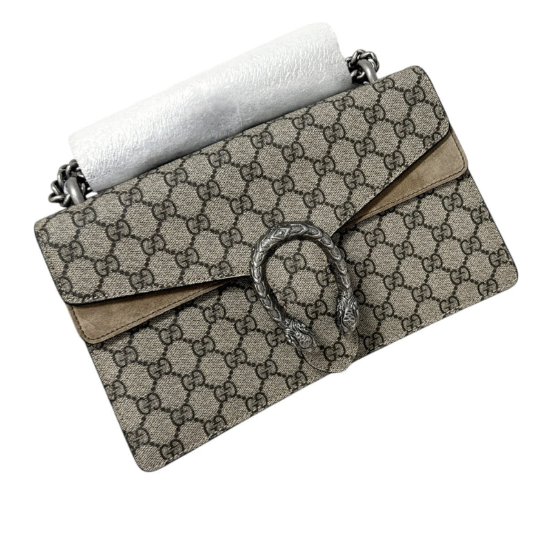 Dionysus Small Shoulder GG Supreme Monogram Beige RHW