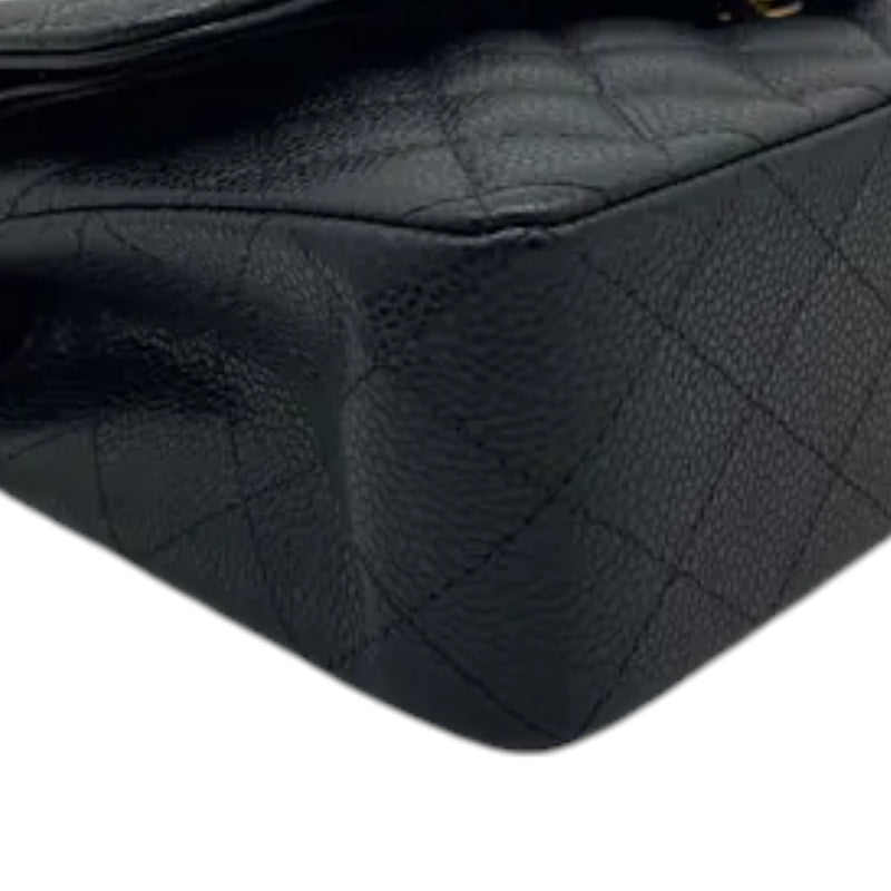 Classic Double Flap Small Caviar Quilted Black GHW