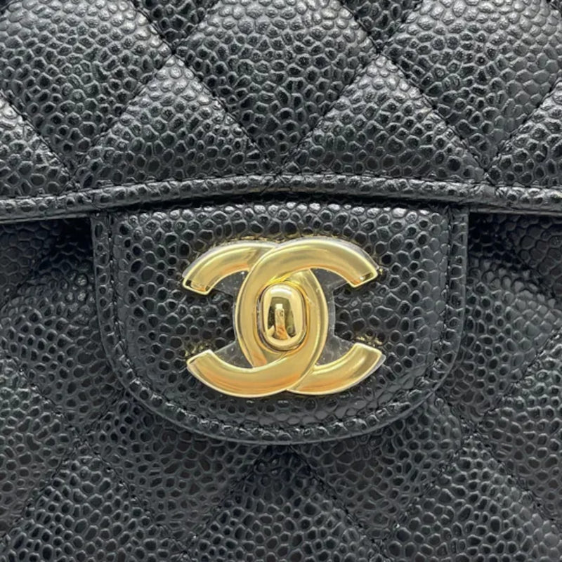 Classic Double Flap Small Caviar Quilted Black GHW