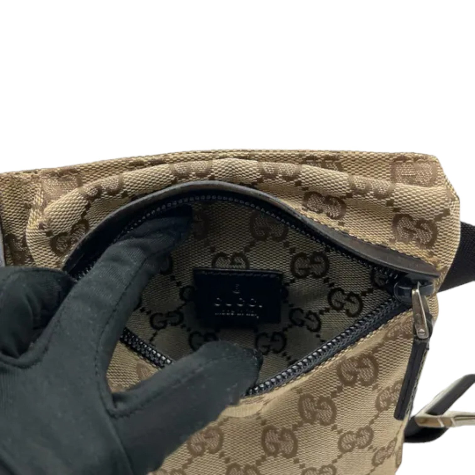 Gucci canvas bum bag on sale