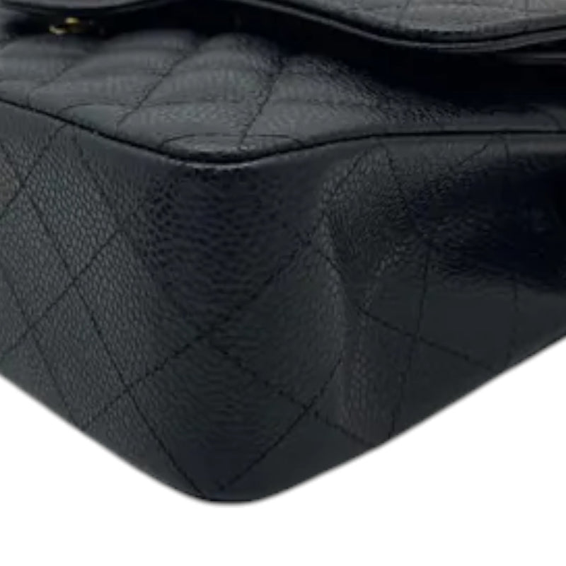 Classic Double Flap Small Caviar Quilted Black GHW