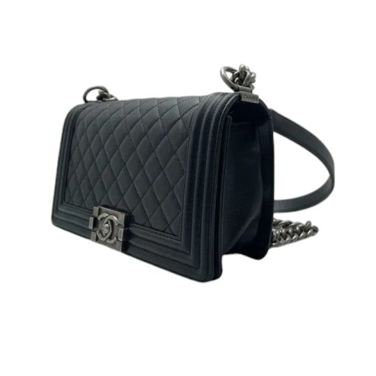 Boy Flap Medium Caviar Quilted Black RHW