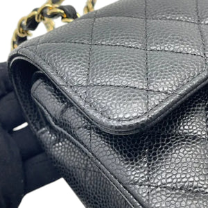 Classic Double Flap Small Caviar Quilted Black GHW