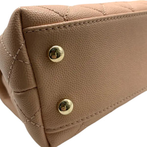 Coco Handle Flap Extra Mini Caviar Quilted Beige GHW