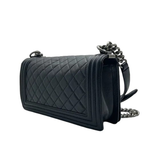 Boy Flap Medium Caviar Quilted Black RHW