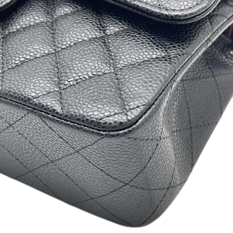 Classic Double Flap Small Caviar Quilted Black GHW