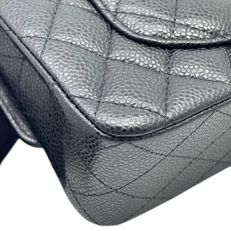 Classic Double Flap Small Caviar Quilted Black GHW