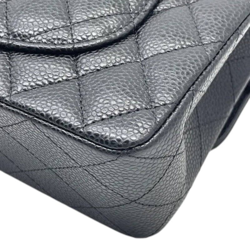 Classic Double Flap Small Caviar Quilted Black GHW