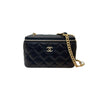 Trendy CC Flap Small Lambskin Quilted Black GHW