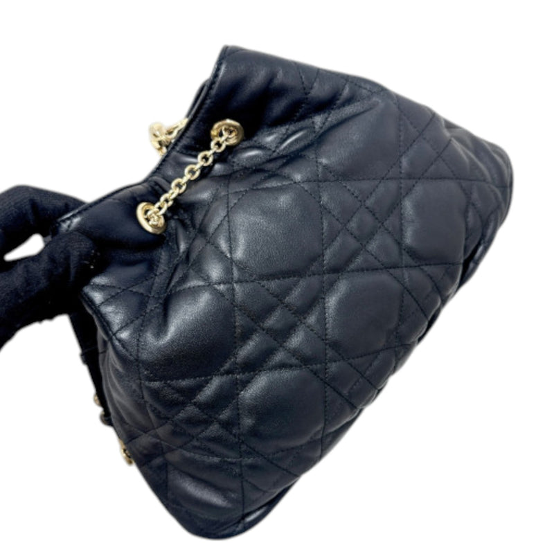 Ammi Small Lambskin Supple Macrocannage Black GHW