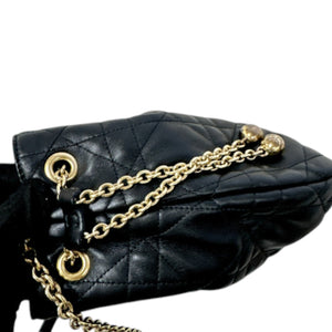 Ammi Small Lambskin Supple Macrocannage Black GHW