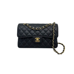 Classic Double Flap Small Caviar Quilted Black GHW