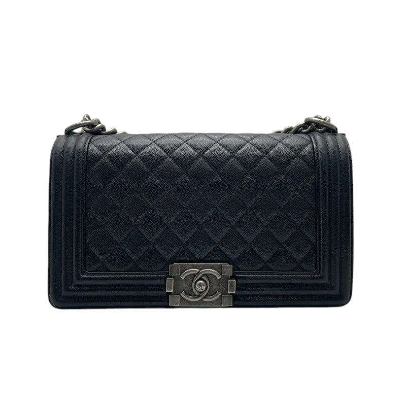 Boy Flap Medium Caviar Quilted Black RHW