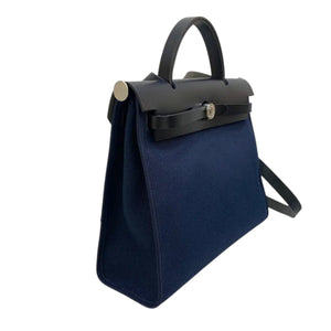 Herbag Zip Retourne 31 PM Toile Vache Hunter Black Blue PHW