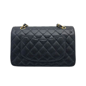 Classic Double Flap Small Caviar Quilted Black GHW