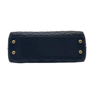 Coco Handle Flap Small Caviar Quilted Black GHW