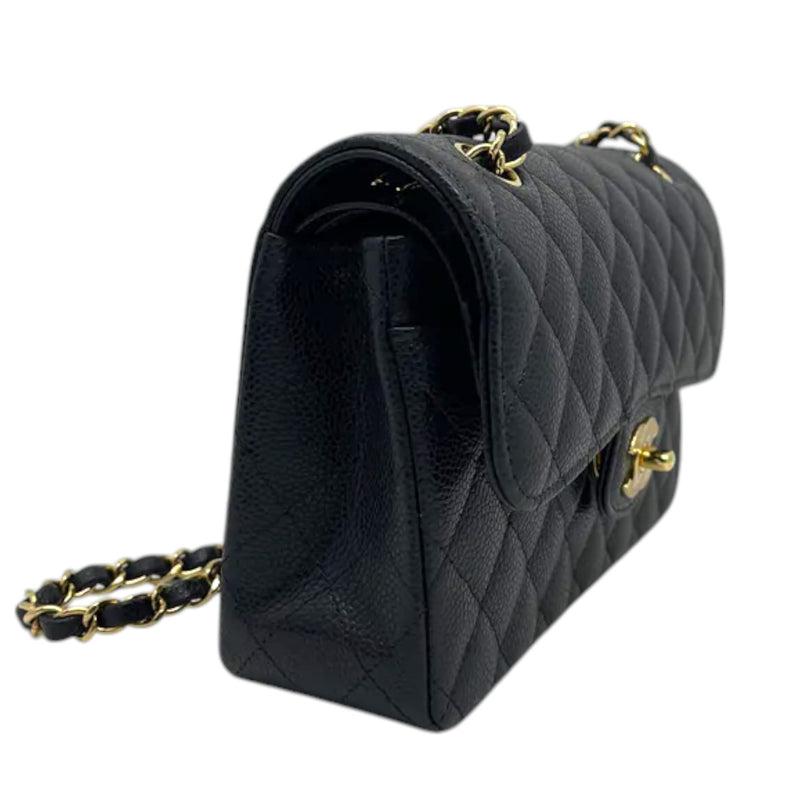 Classic Double Flap Small Caviar Quilted Black GHW