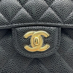 Classic Double Flap Small Caviar Quilted Black GHW