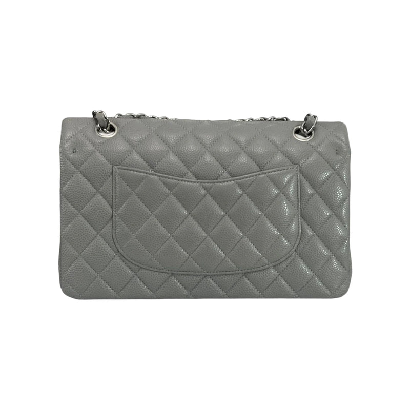 Timeless Classic Double Flap Medium Caviar Caviar Grey SHW