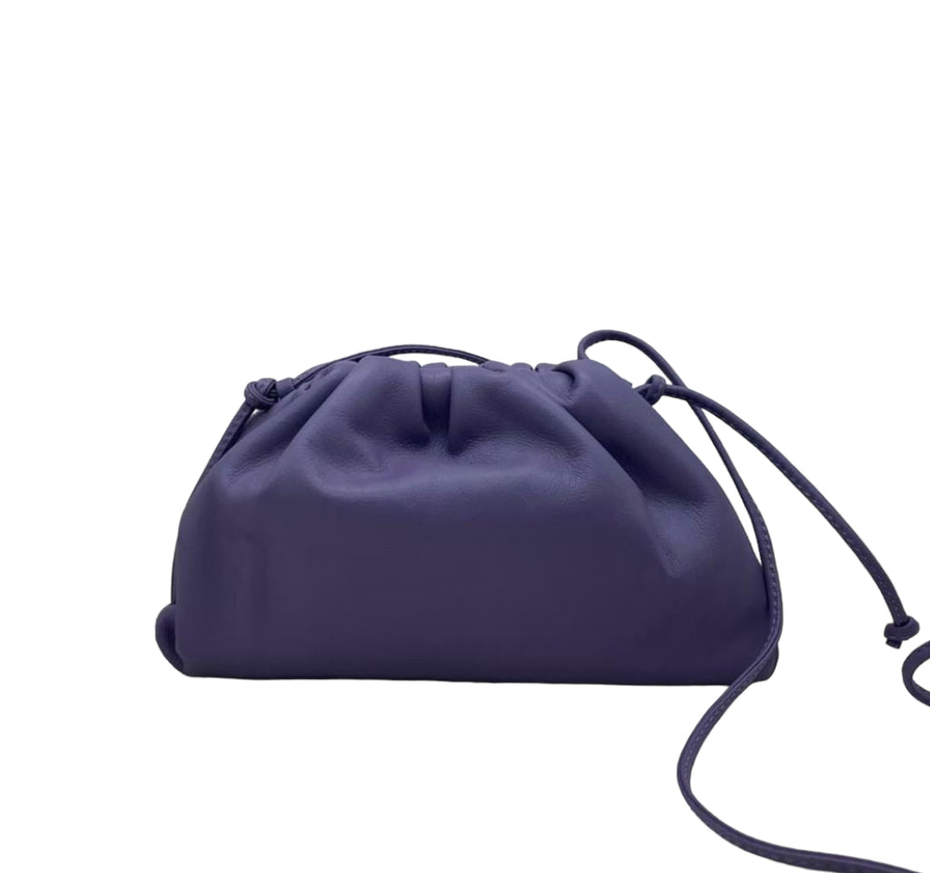 Mini Pouch Leather Purple