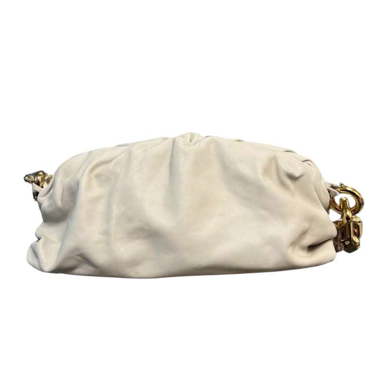 Small Chain White Pouch GHW