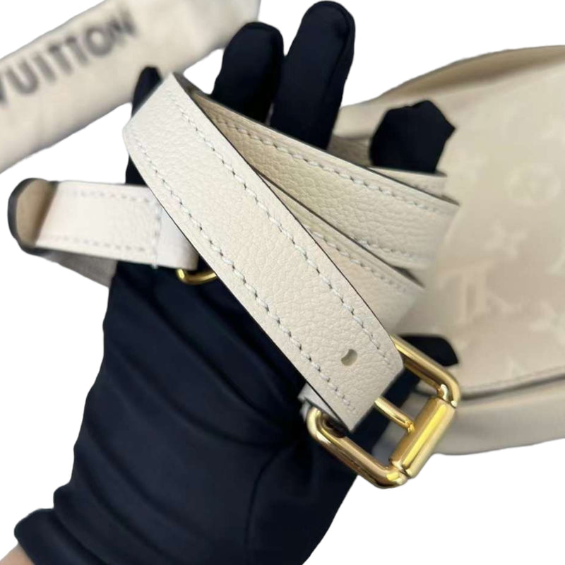 TEXTURED Calfskin Belt Strap for LOUIS VUITTON Signature