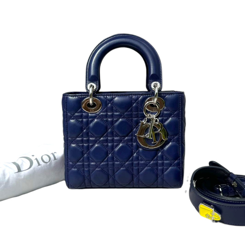 My Lady Dior Lucky Badges Small Lambskin Navy SHW