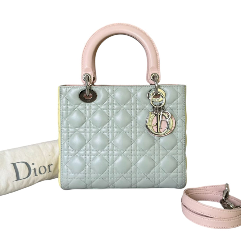 Lady Dior Tri-Color Medium Lambskin Multicolor SHW