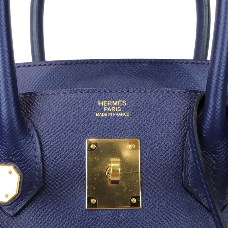 Birkin 30 Hermes epson Bleu de France - VALOIS VINTAGE PARIS