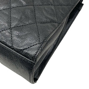 Crumpled Grained Calfskin Jumbo Black RHW