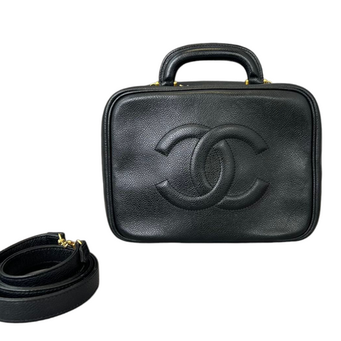 Medium College Leather Bag Black