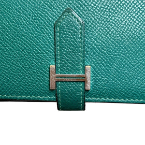 Bearn Gusset Wallet Epsom Green PHW