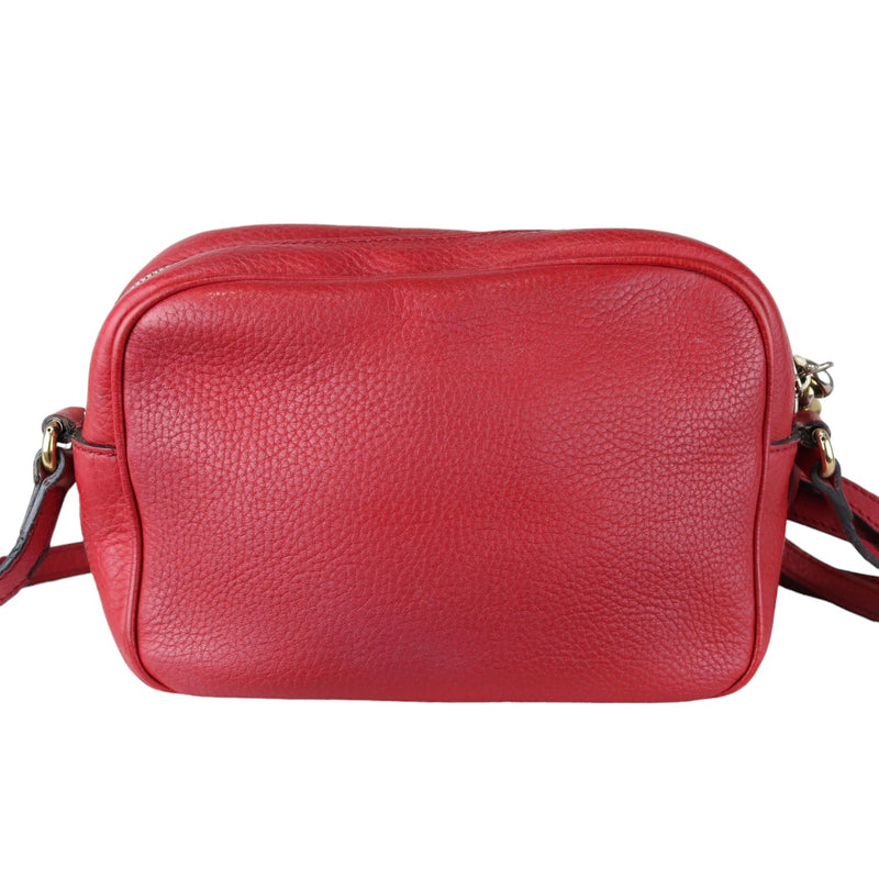 Soho Disco Bag Small Calfskin Red GHW