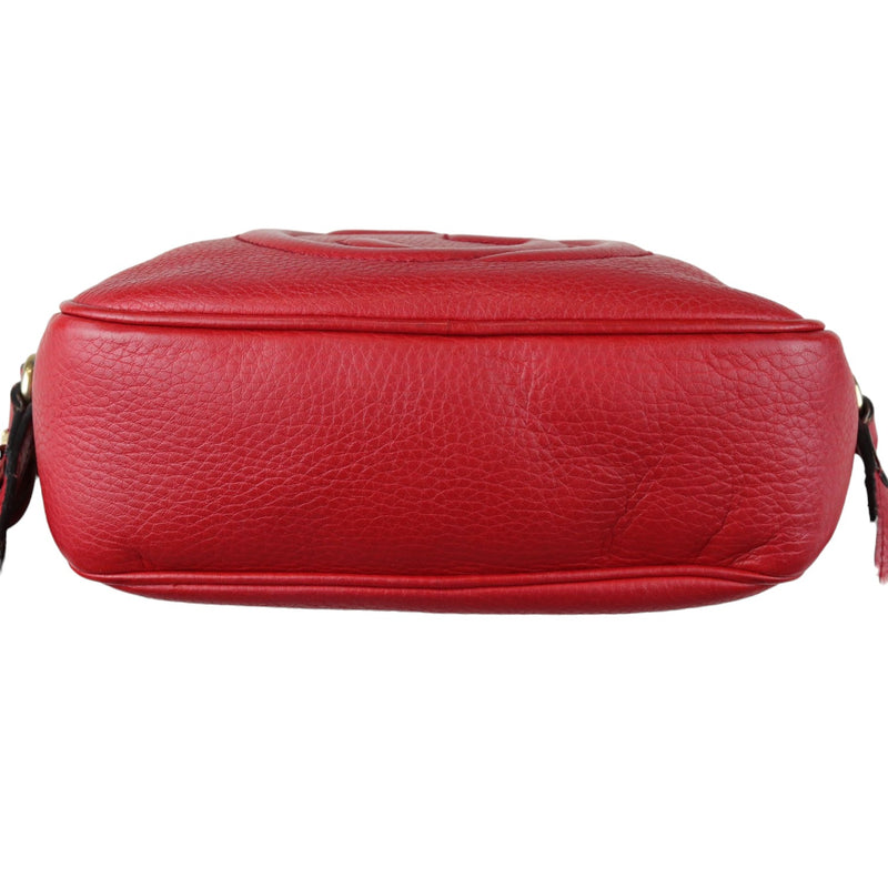 Soho Disco Bag Small Calfskin Red GHW